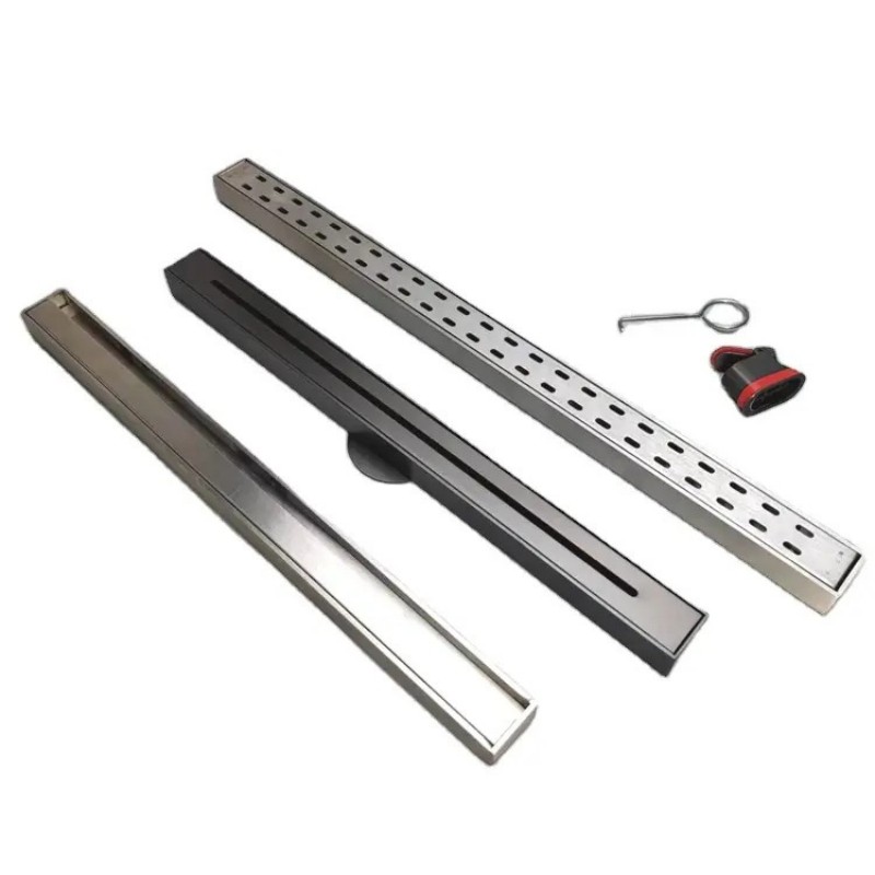 Dreno de piso linear de aço inoxidável